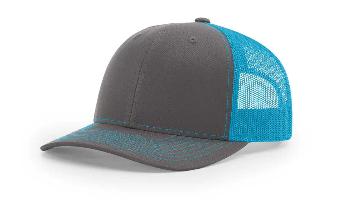 Charcoal/Neon Blue Richardson 112