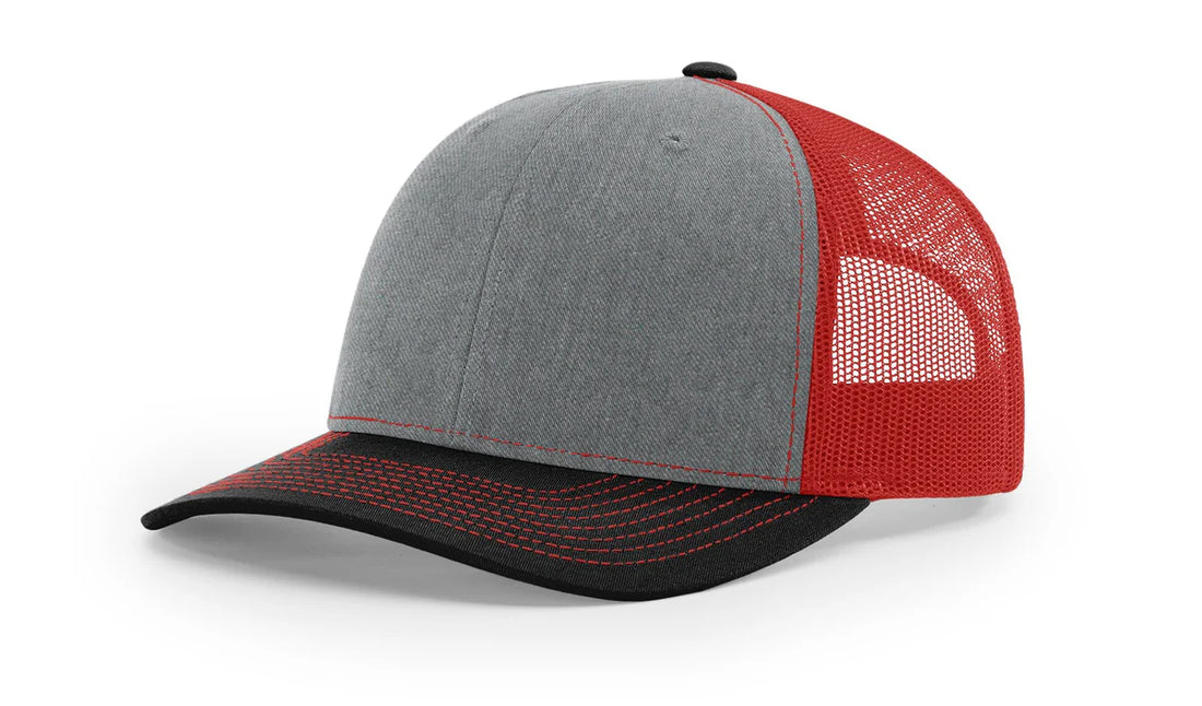 Heather Gray/Red/Black Richardson 112